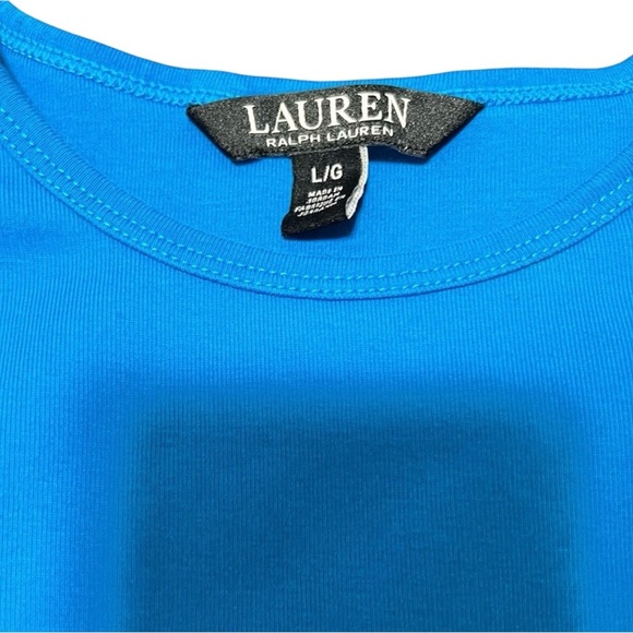 Lauren Ralph Lauren Stretch Cotton Short Sleeve Crewneck Tee Size L - Picture 5 of 7
